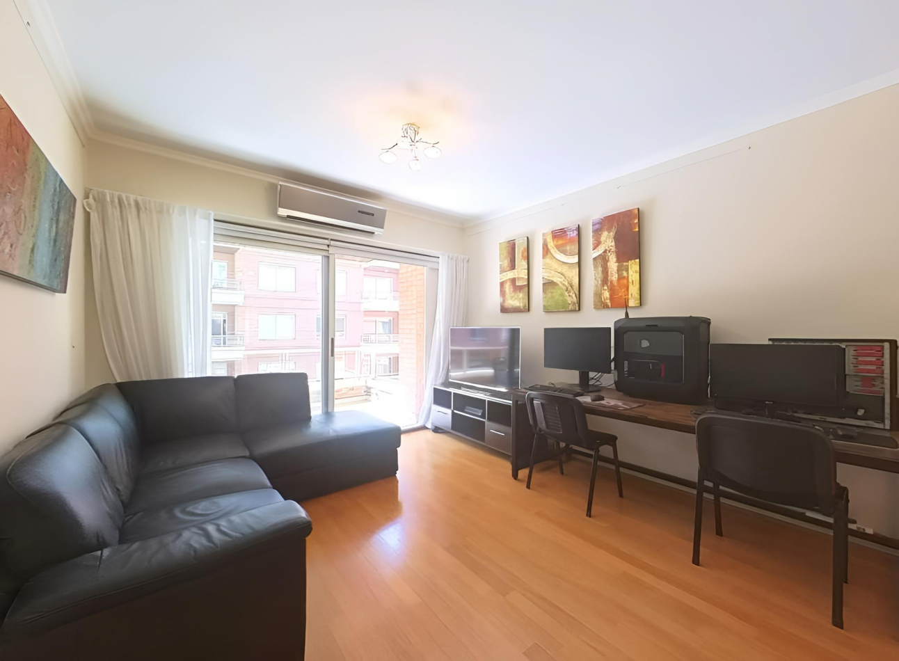 2 Amb de 70 m² AMOBLADO Piso 6 Balcon Terraza Agradable Vista a Jardines y Piscina Bayres Madero