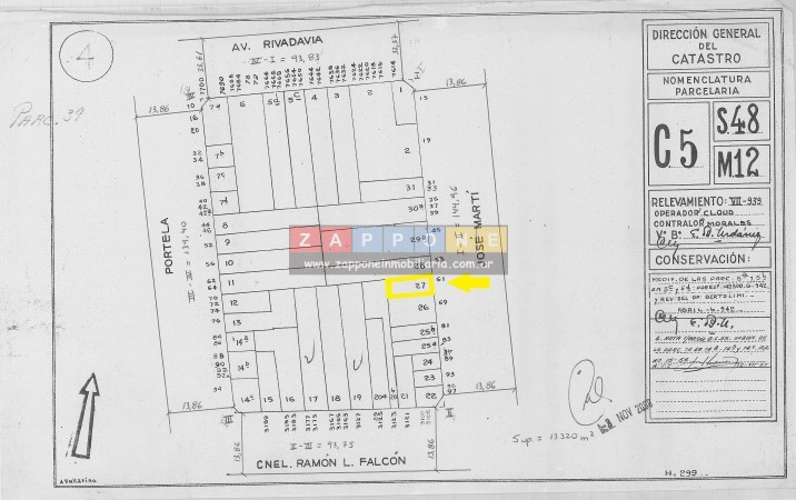 JOSE MARTI 61 FLORES - 1.100M2 VENDIBLES - SUBTE LINEA "A" AV. RIVADAVIA