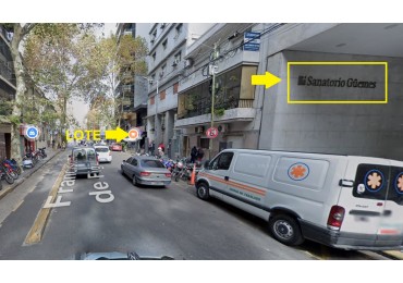 ZONA COMERCIAL A METROS DE AV. CORDOBA  AL LADO DEL SANATORIO GUEMES 1.545m2 VENDIBLES